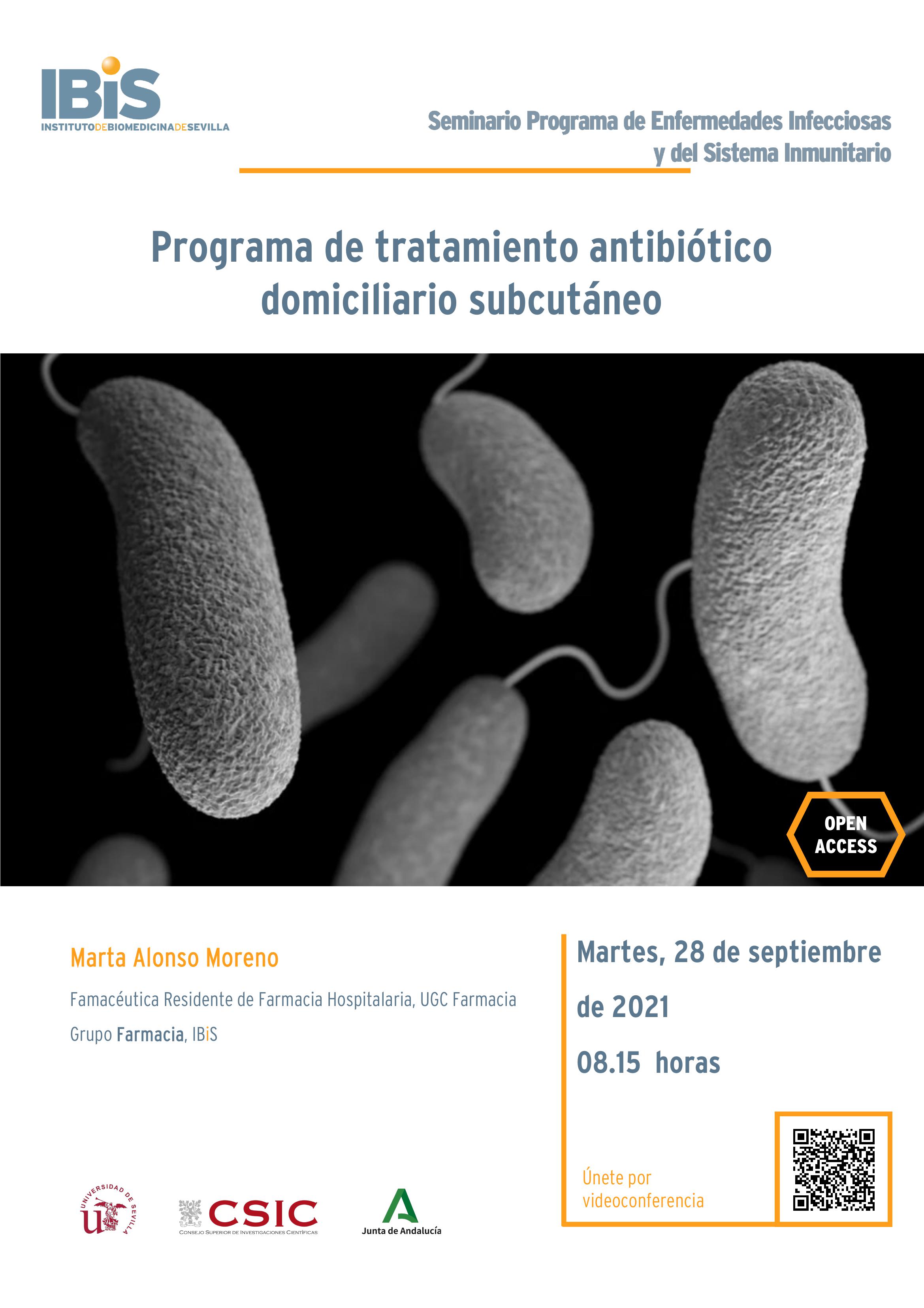 Poster: Programa de tratamiento antibiótico  domiciliario subcutáneo