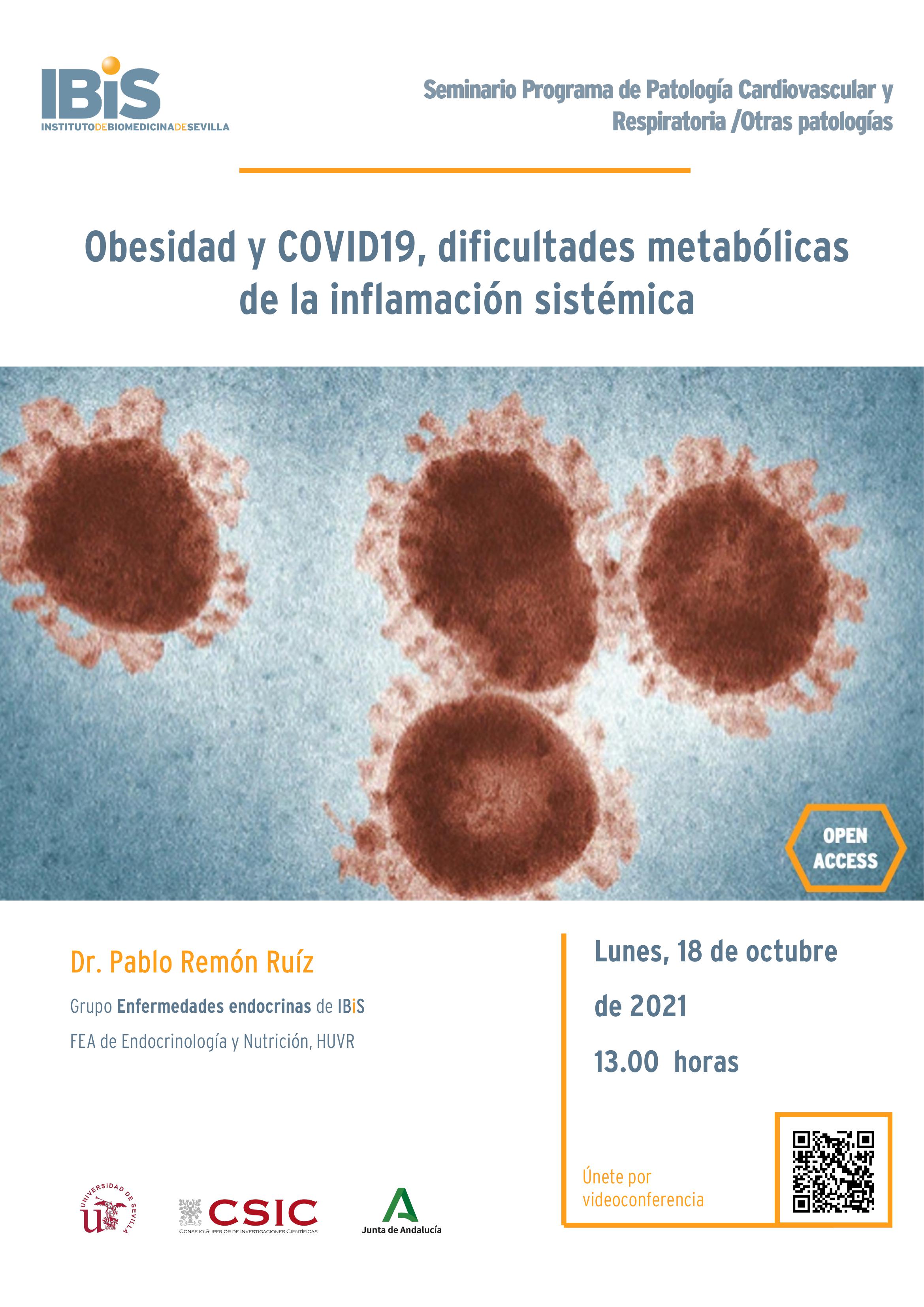 Poster: Obesidad y COVID19, dificultades metabólicas de la inflamación sistémica
