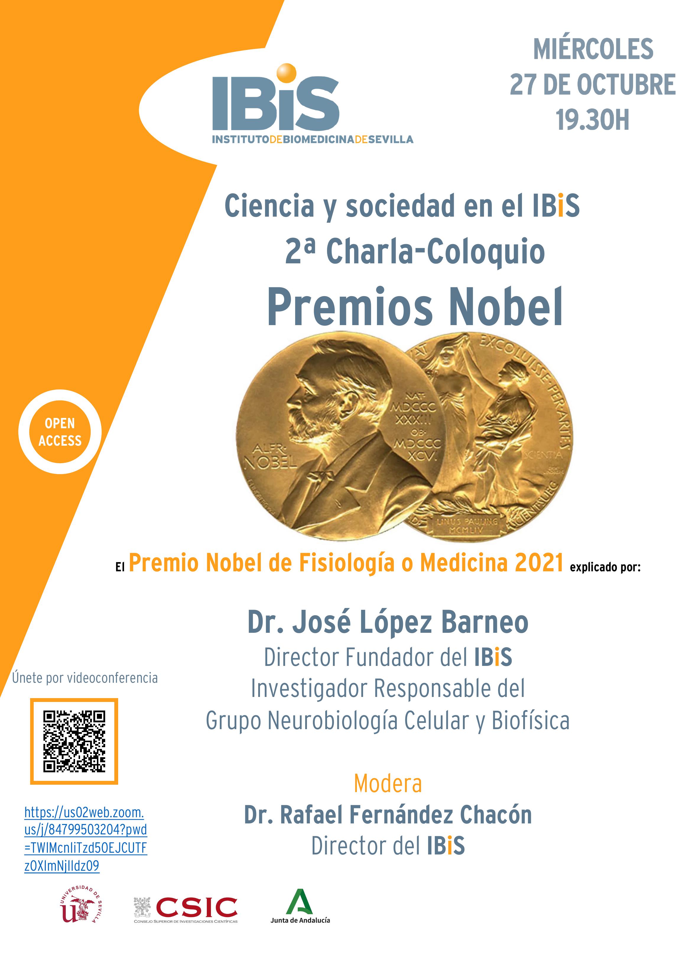 Poster: 2ª Charla-Coloquio Premios Nobel
