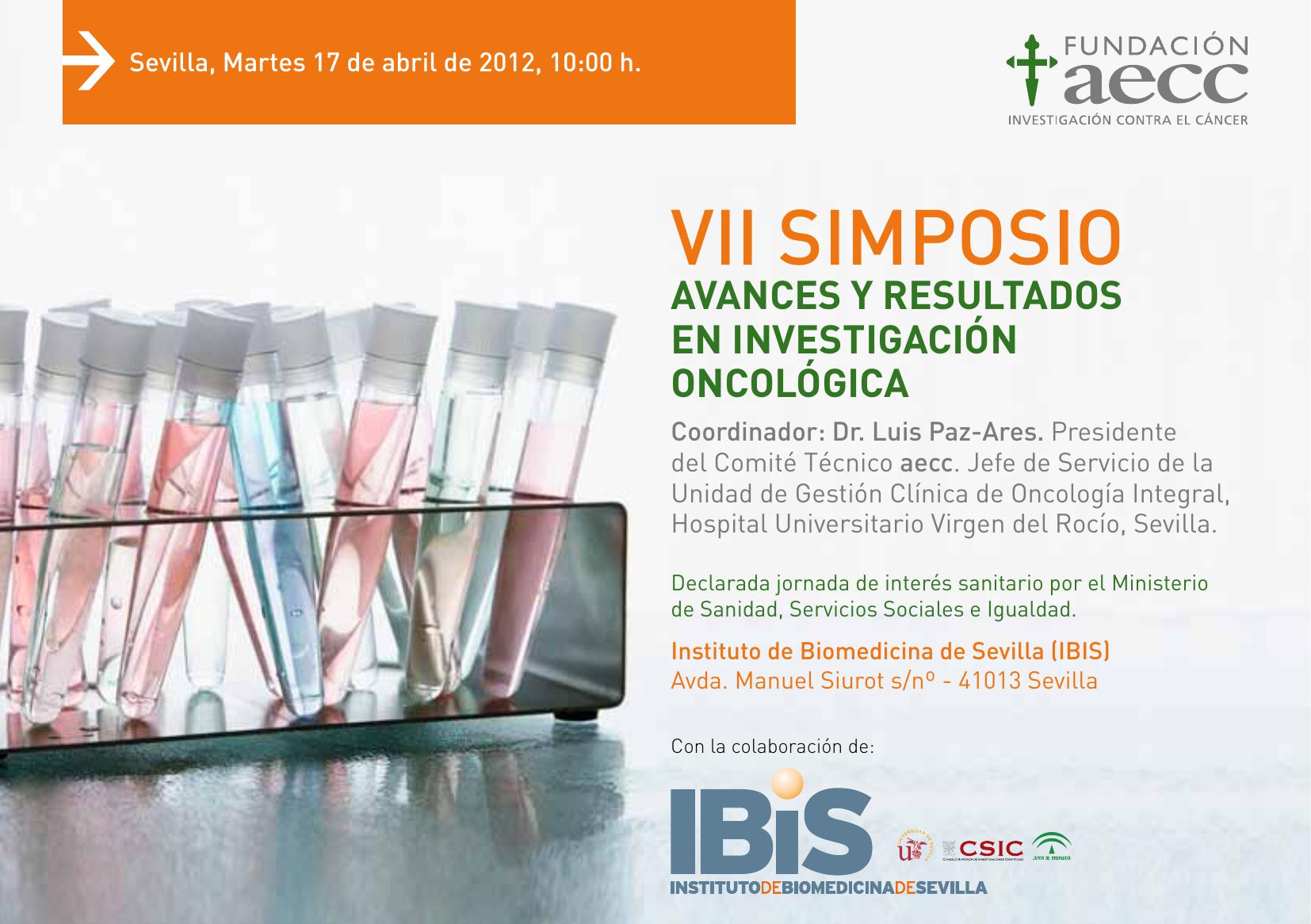 Poster: VII Simposio de Avances y Resultados en Investigación Oncológica