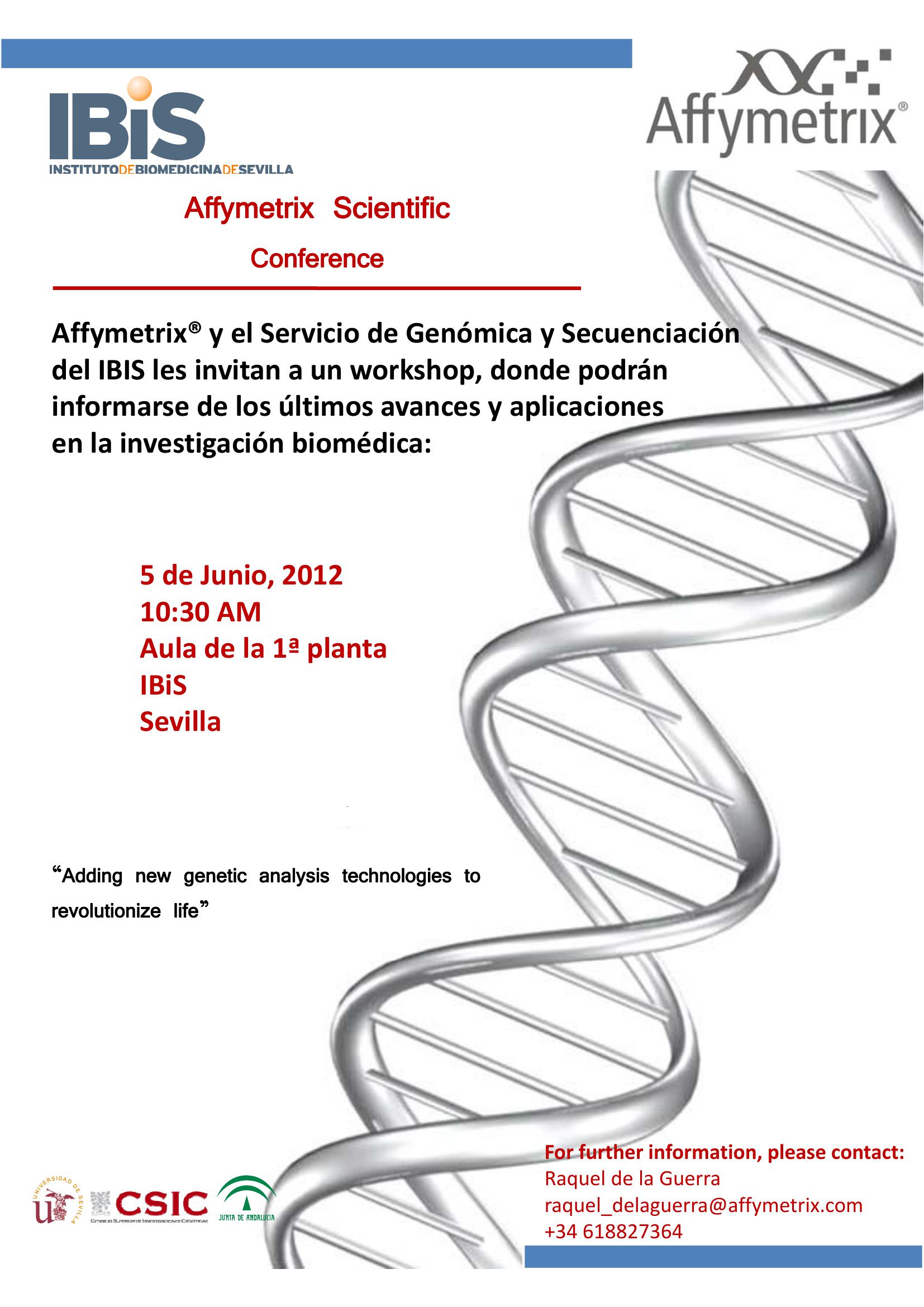 Poster: CURSO: Affymetrix Scientific. Conference