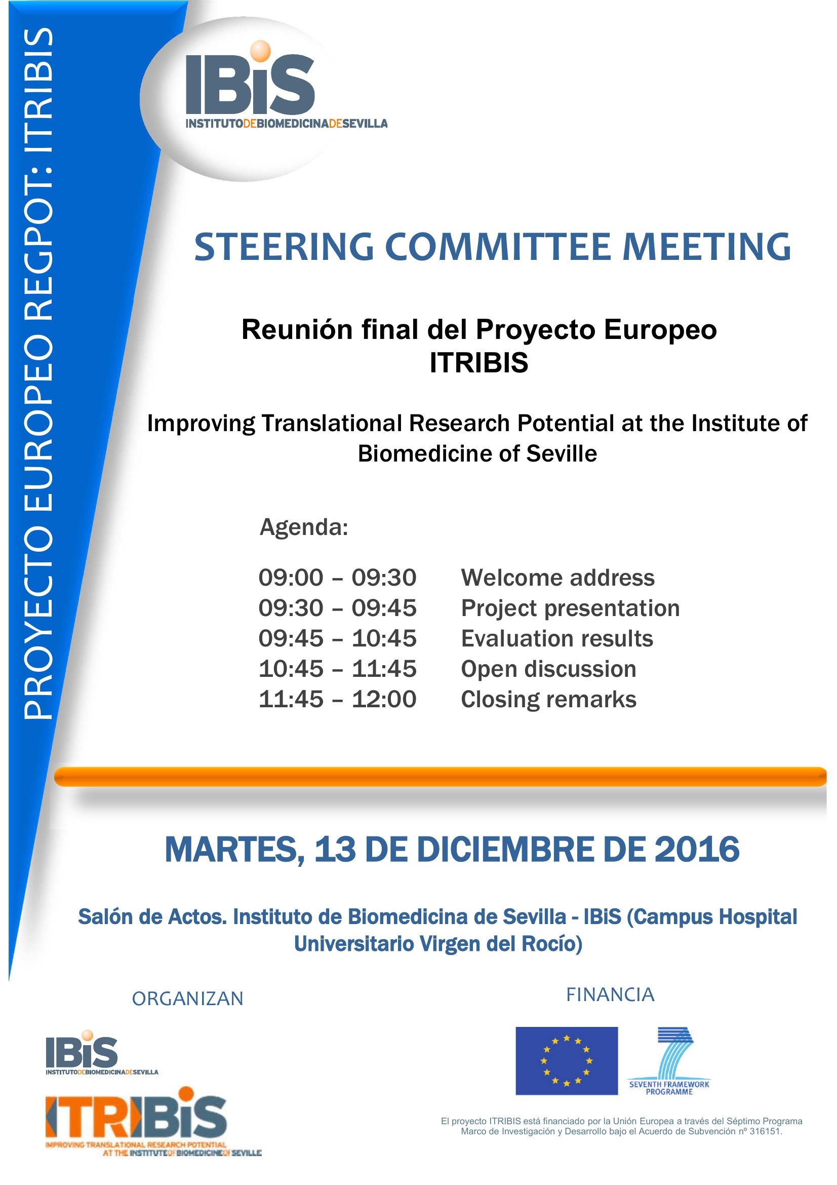 Poster: Reunión final del Proyecto Europeo ITRIBIS