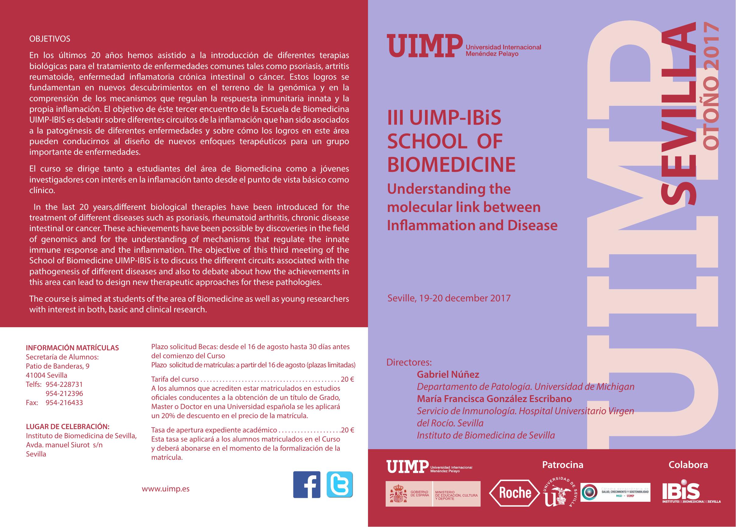 Poster: III UIMP - IBIS School of Biomedicine