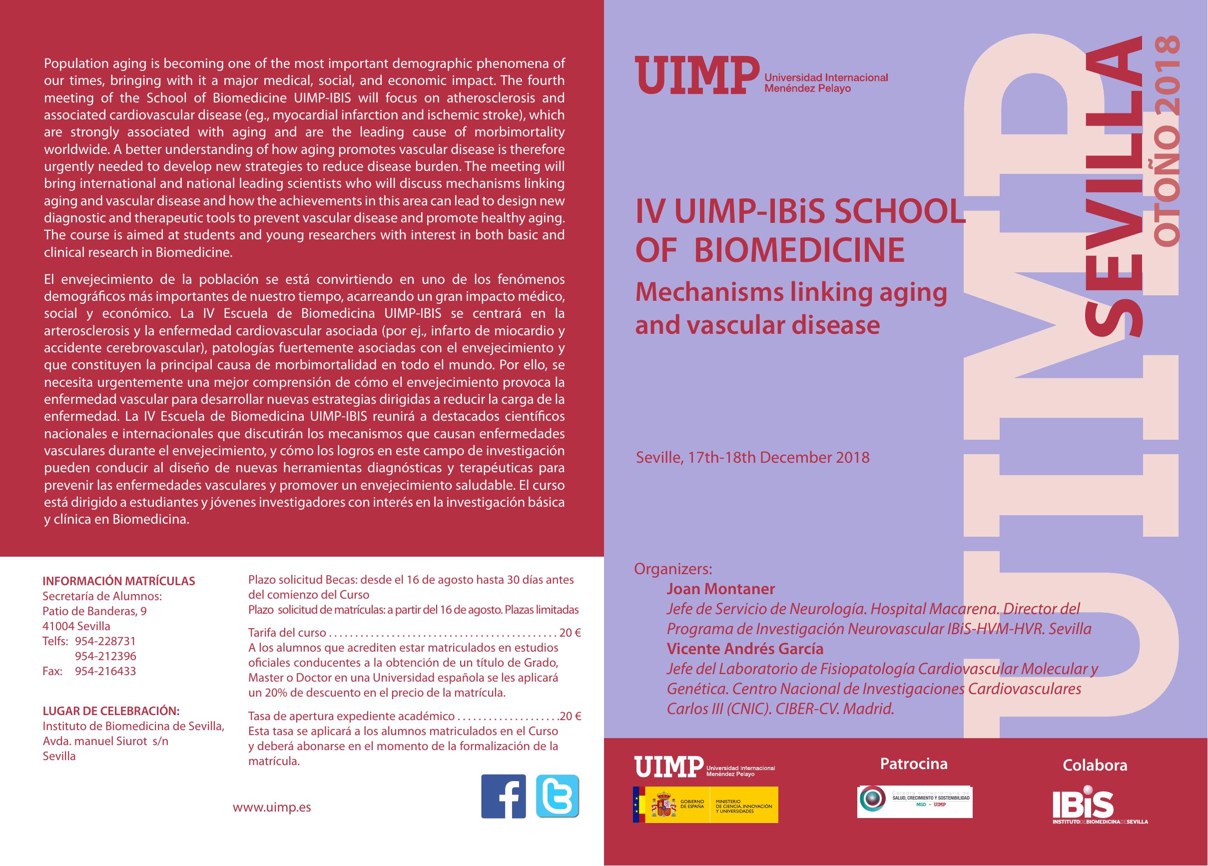 Poster: IV UIMP - IBIS School of Biomedicine