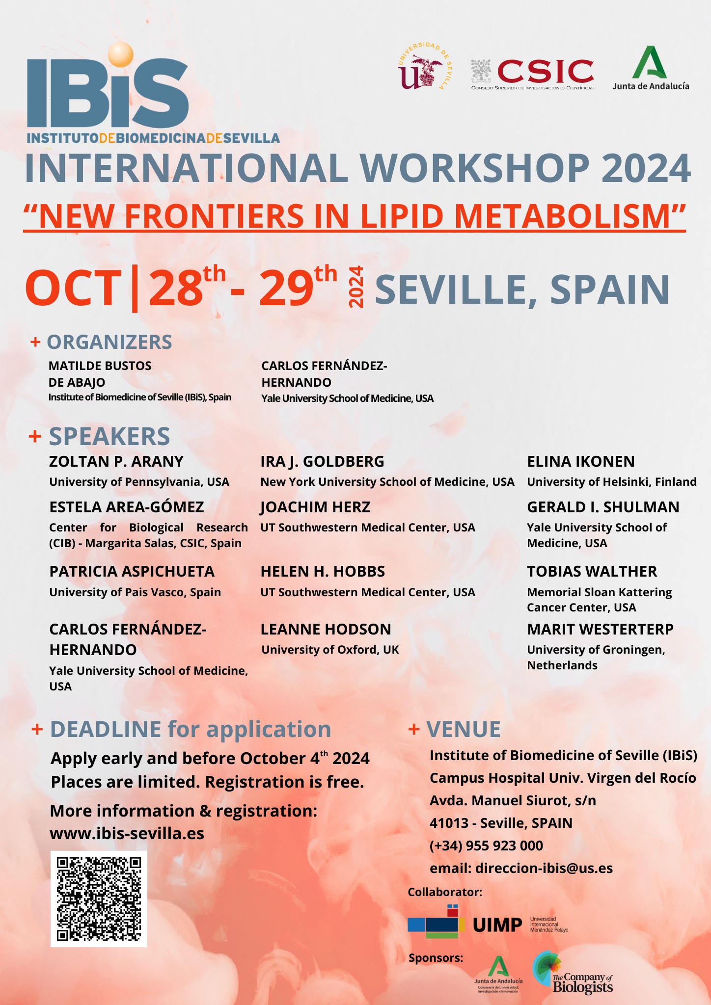 Poster: IBiS International Workshop 2024 "New Frontiers in Lipid Metabolism"