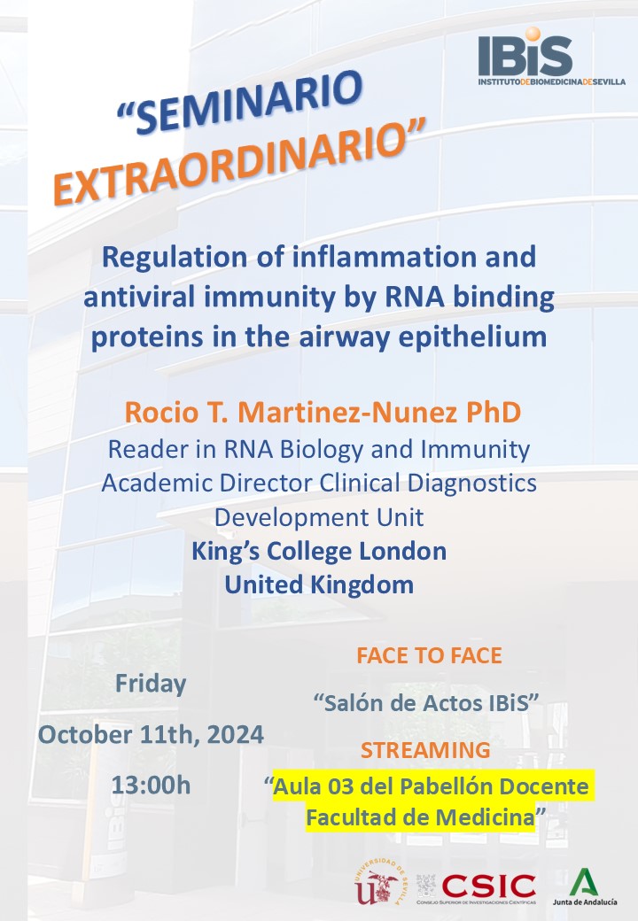 Poster: Regulation of inflammation and antiviral immunity by RNA binding proteins in the airway epithelium