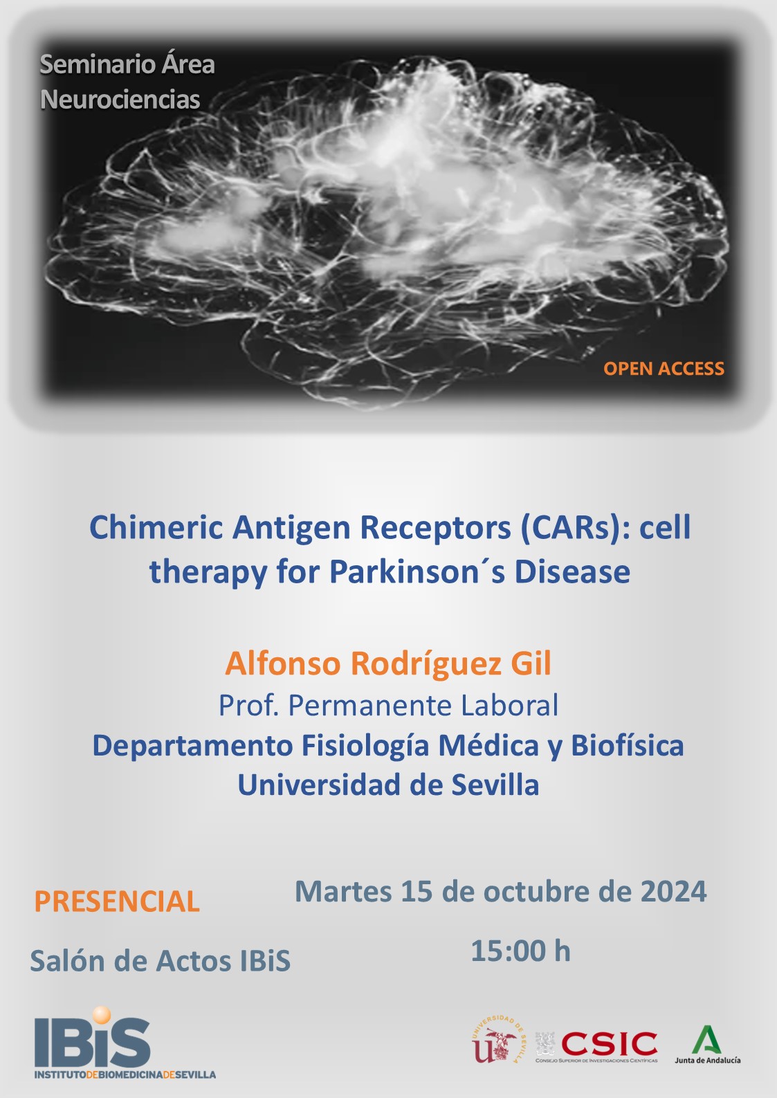 Poster: Chimeric Antigen Receptors (CARs): cell therapy for Parkinson´s Disease