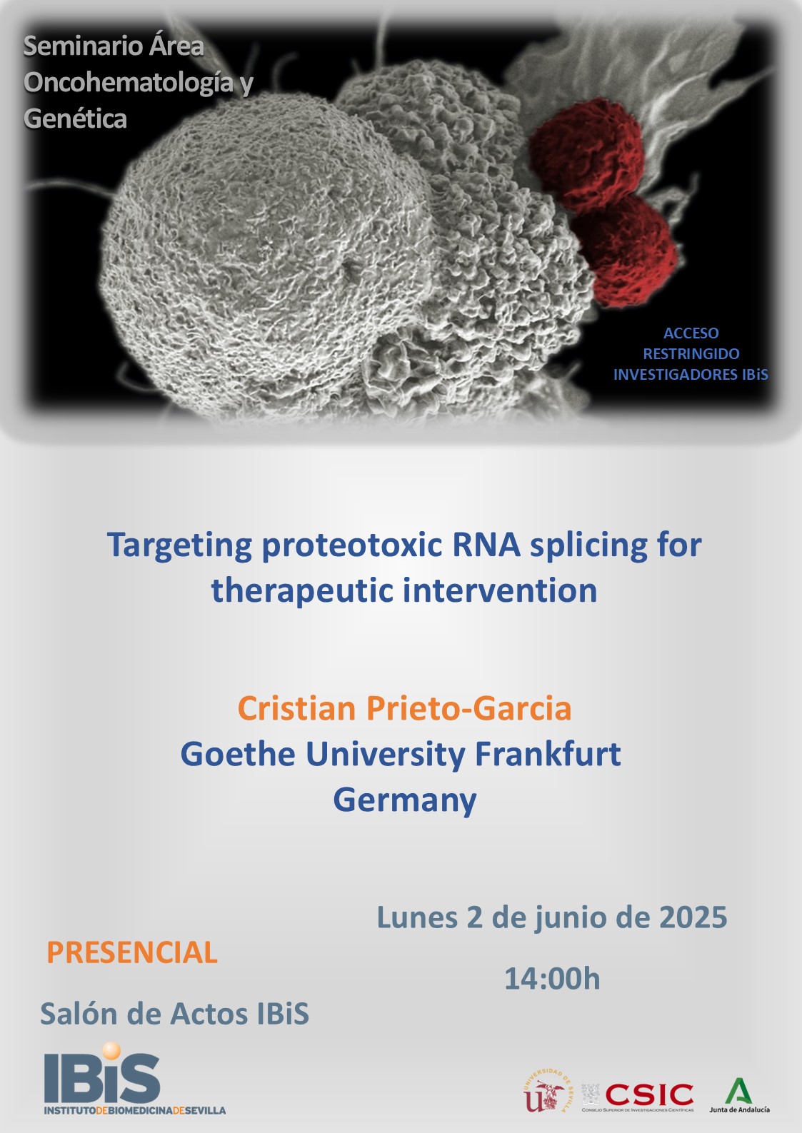 Poster: Targeting proteotoxic RNA splicing for therapeutic intervention