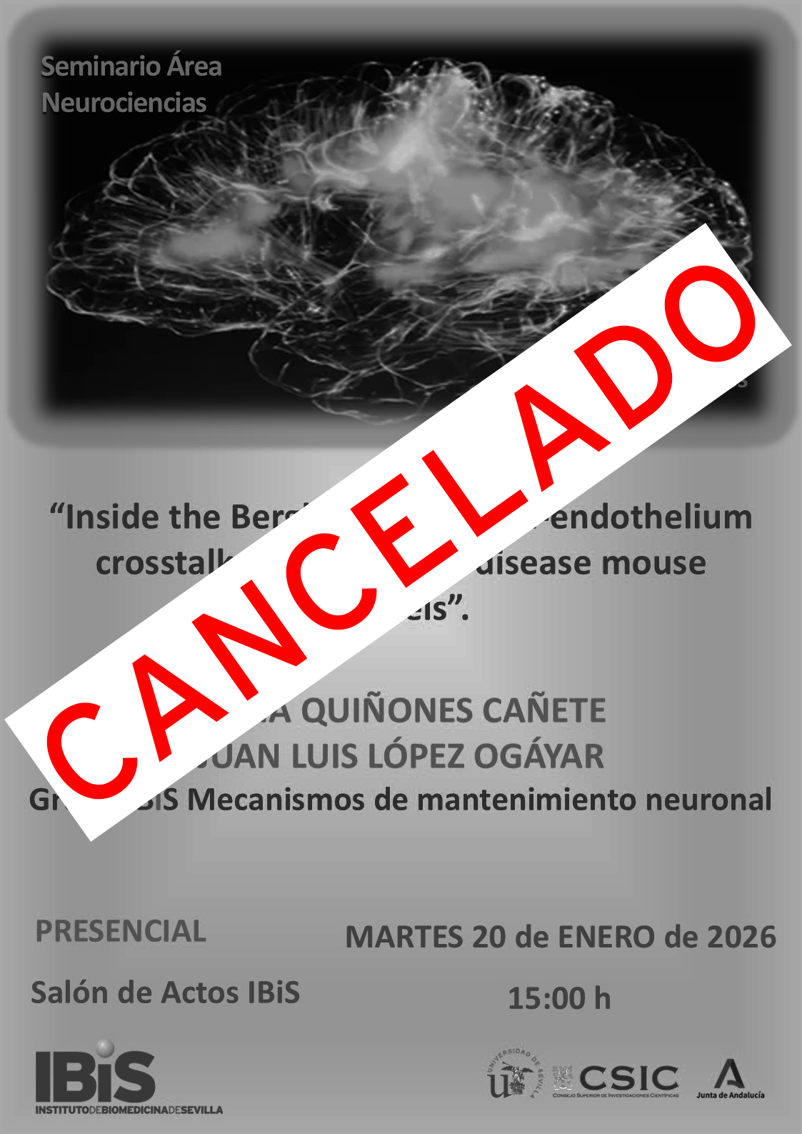 Poster: Inside the Berghain: Microglia-endothelium crosstalk in Alzheimer's disease mouse models.
