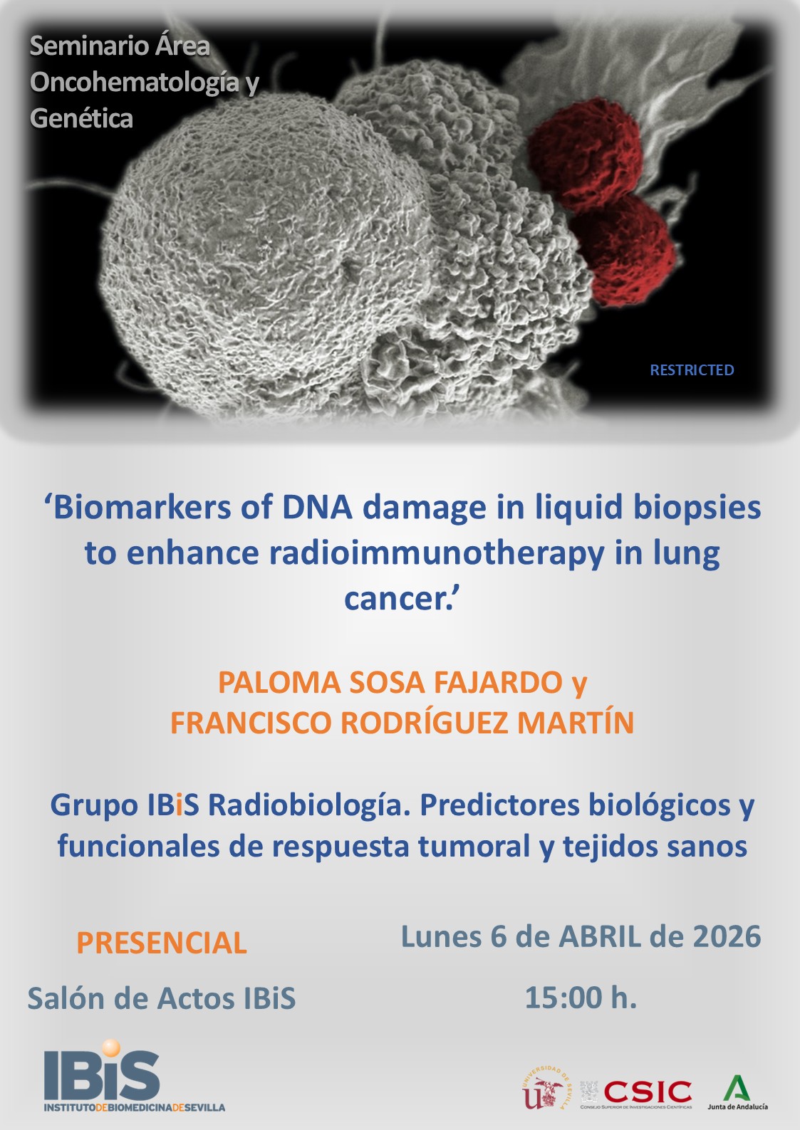 Poster: Biomarkers of DNA damage in liquid biopsies to enhance radioimmunotherapy in lung cancer