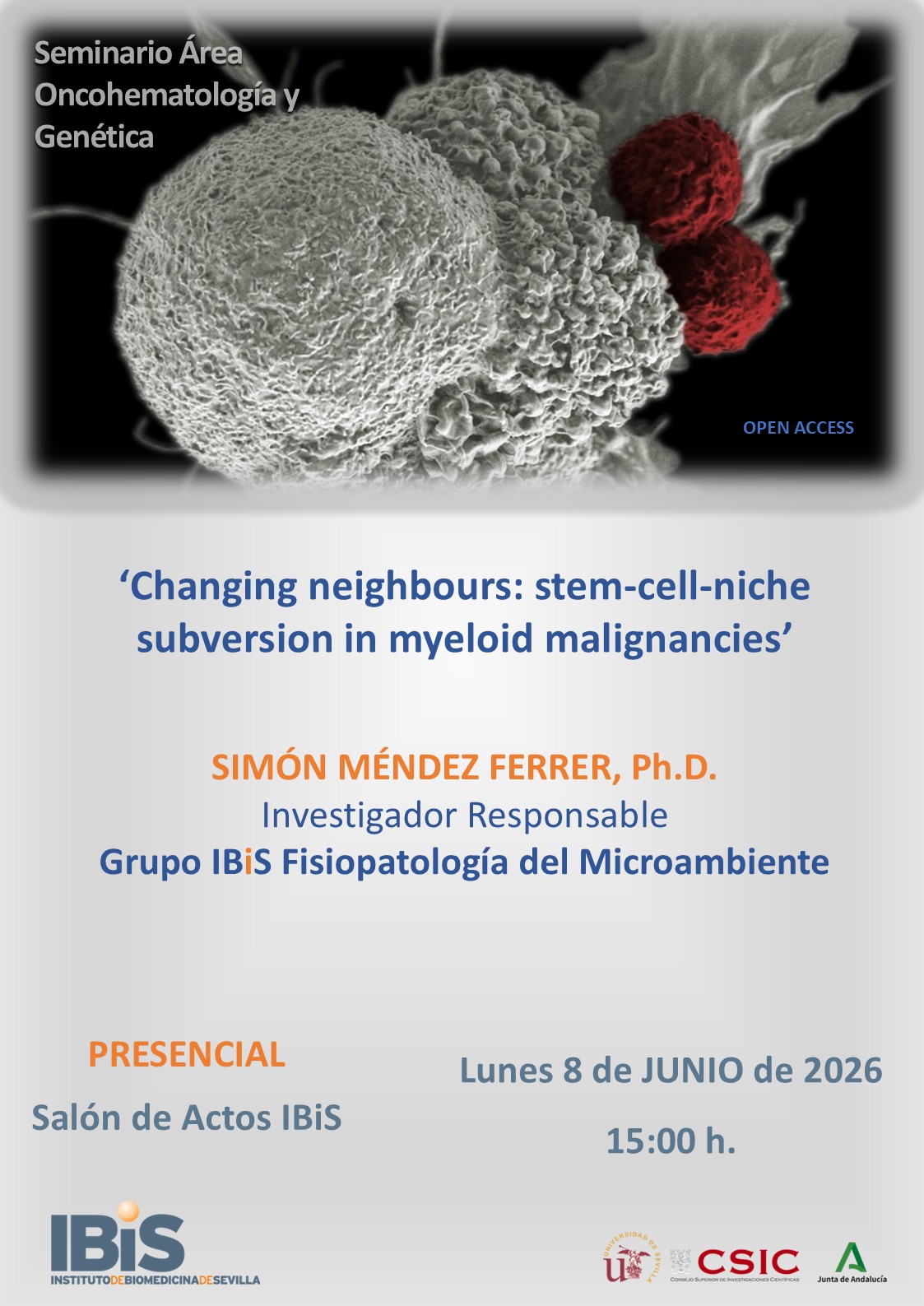 Poster: Changing neighbours: stem-cell-niche subversion in myeloid malignancies