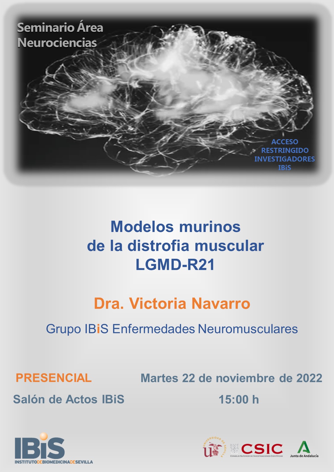 Poster: Modelos murinos de la distrofia muscular LGMD R21