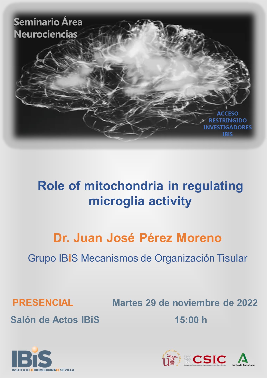 Poster: Role of mitochondria in regulating microglia activity