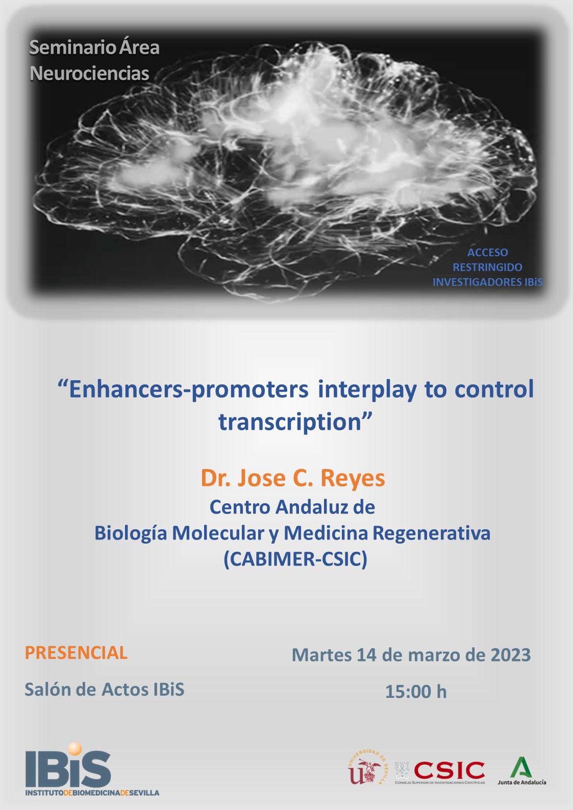 Poster: Enhancers promoters interplay to control transcription