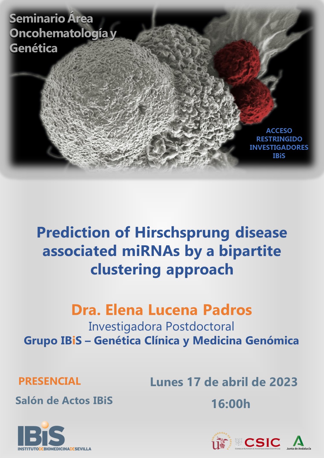 Poster: Prediction of Hirschsprung disease associated miRNAs by a bipartite clustering approach