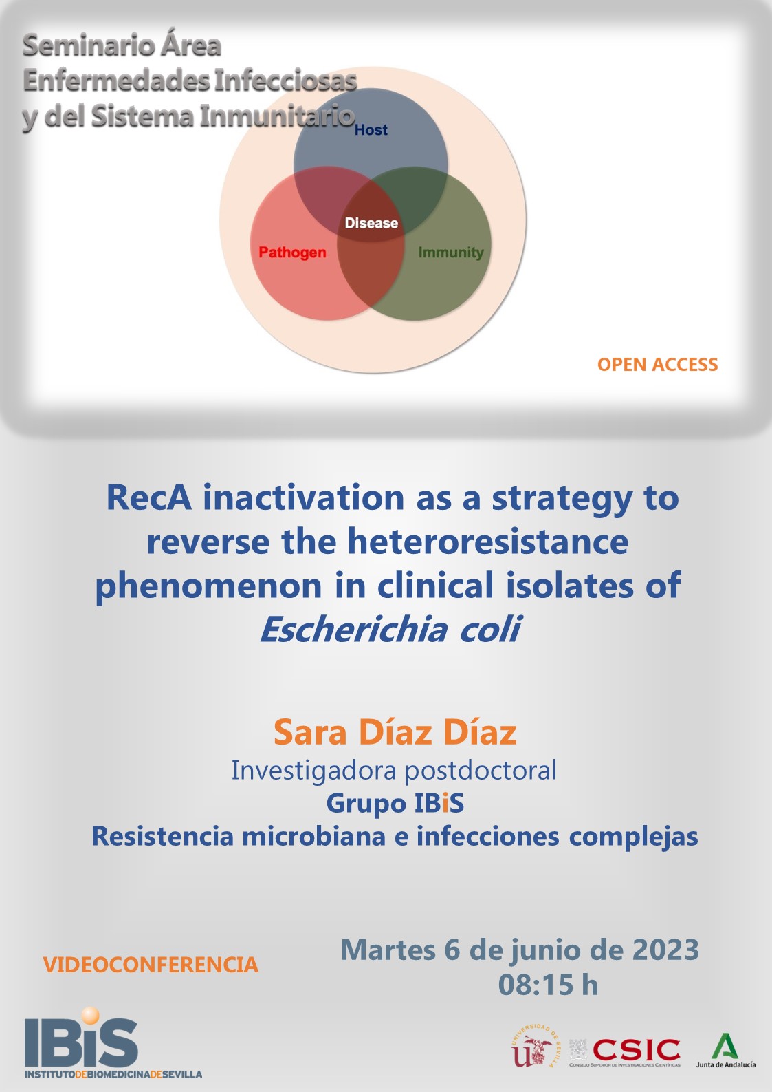 Poster: RecA inactivation as a strategy to reverse the heteroresistance phenomenon in clinical isolates of *Escherichia coli*