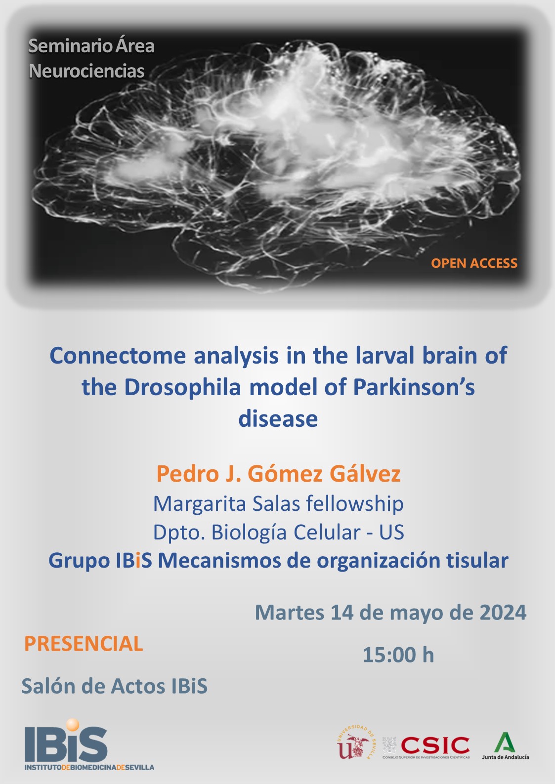 Poster: Connectome analysis in the larval brain of the Drosophila model of Parkinson’s disease