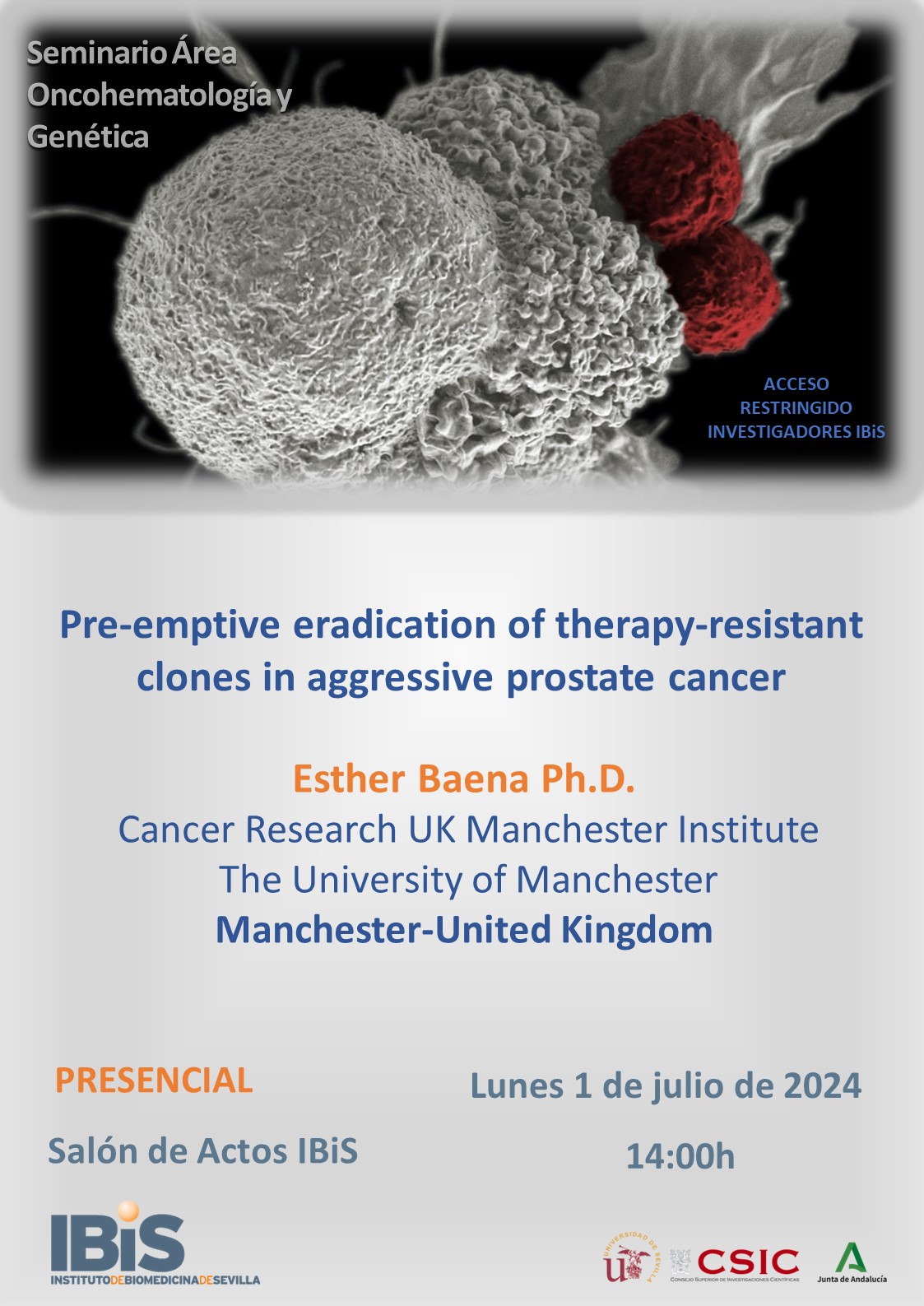 Poster: Pre-emptive eradication of therapy-resistant clones in aggressive prostate cancer