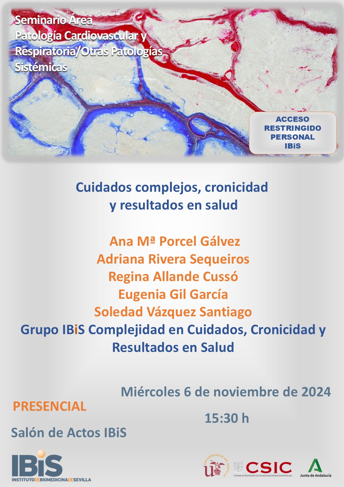 Poster: Cuidados complejos, cronicidad y resultados en salud