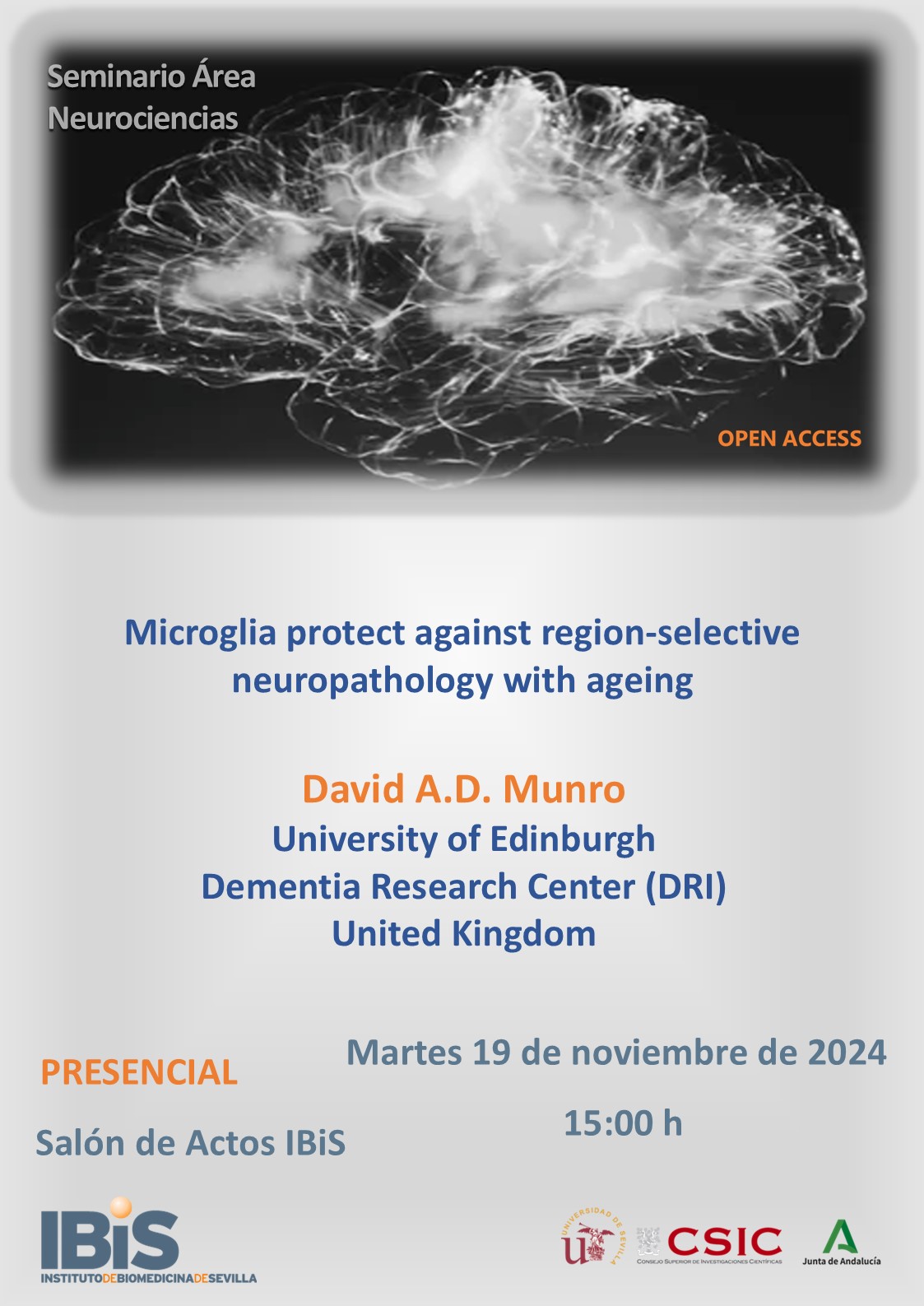 Poster: Microglia protect against region-selective neuropathology with ageing