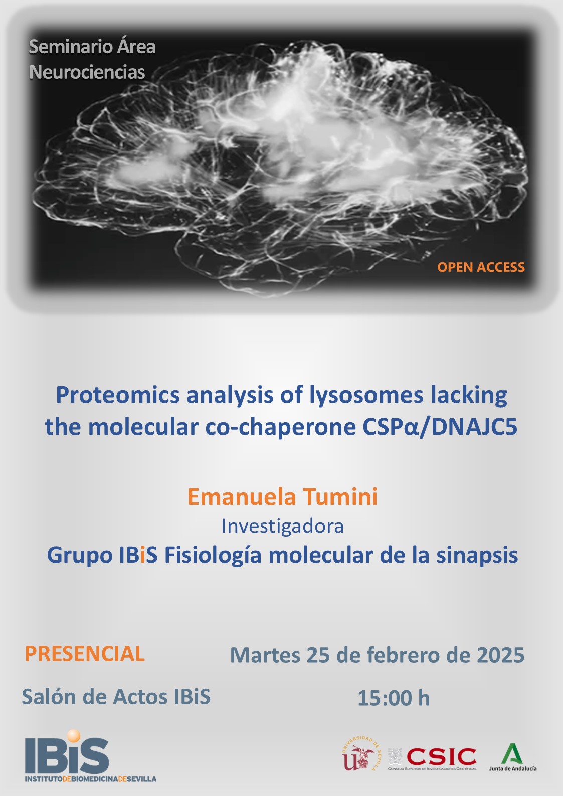 Poster: Proteomics analysis of lysosomes lacking the molecular co-chaperone CSPα/DNAJC5