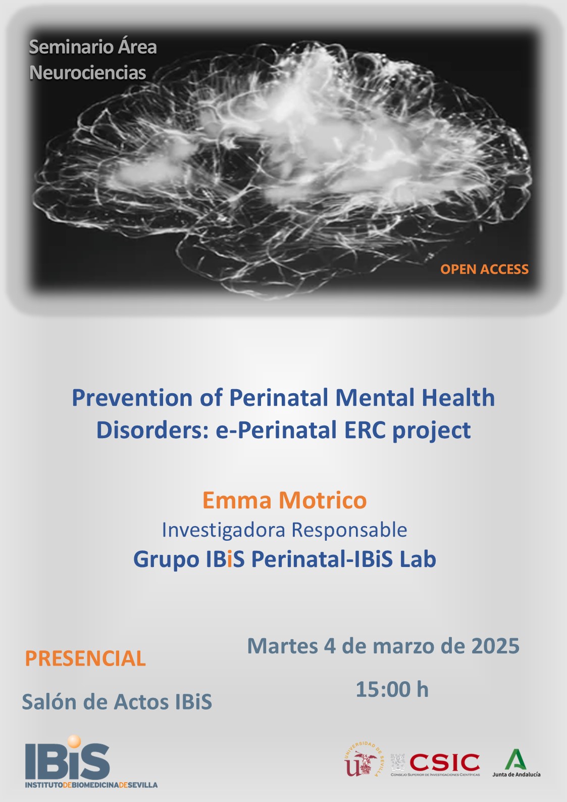 Poster: Prevention of Perinatal Mental Health Disorders: e-Perinatal ERC project