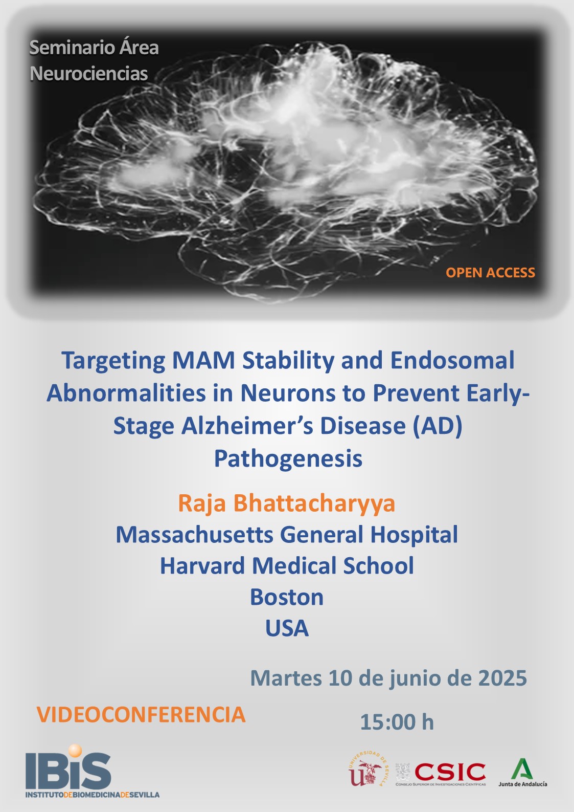 Poster: Targeting MAM Stability and Endosomal Abnormalities in Neurons to Prevent Early-Stage Alzheimer’s Disease (AD) Pathogenesis