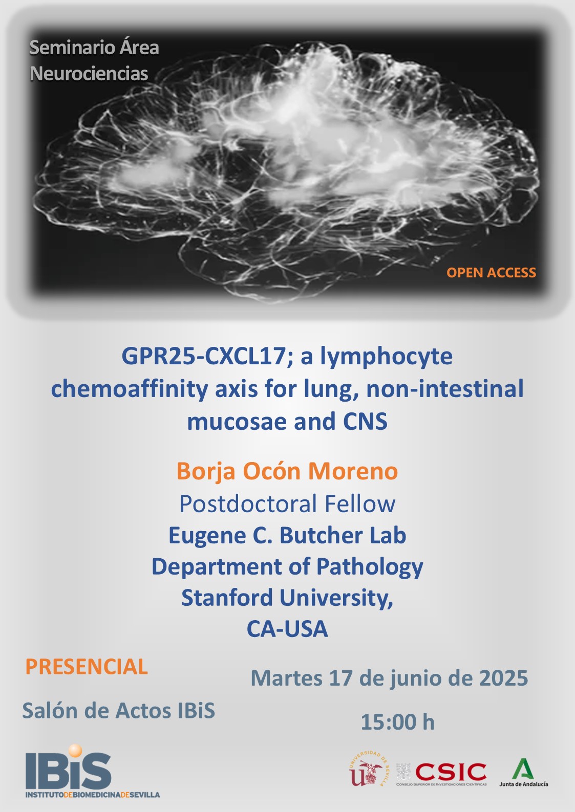 Poster: GPR25-CXCL17; a lymphocyte chemoaffinity axis for lung, non-intestinal mucosae and CNS