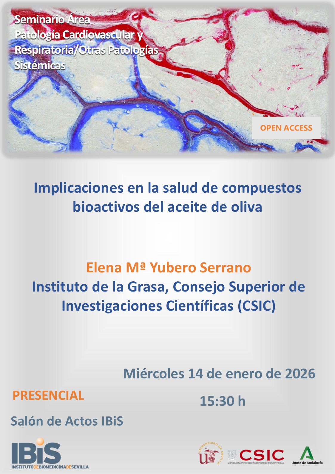 Poster: Implicaciones en la salud de compuestos bioactivos del aceite de oliva