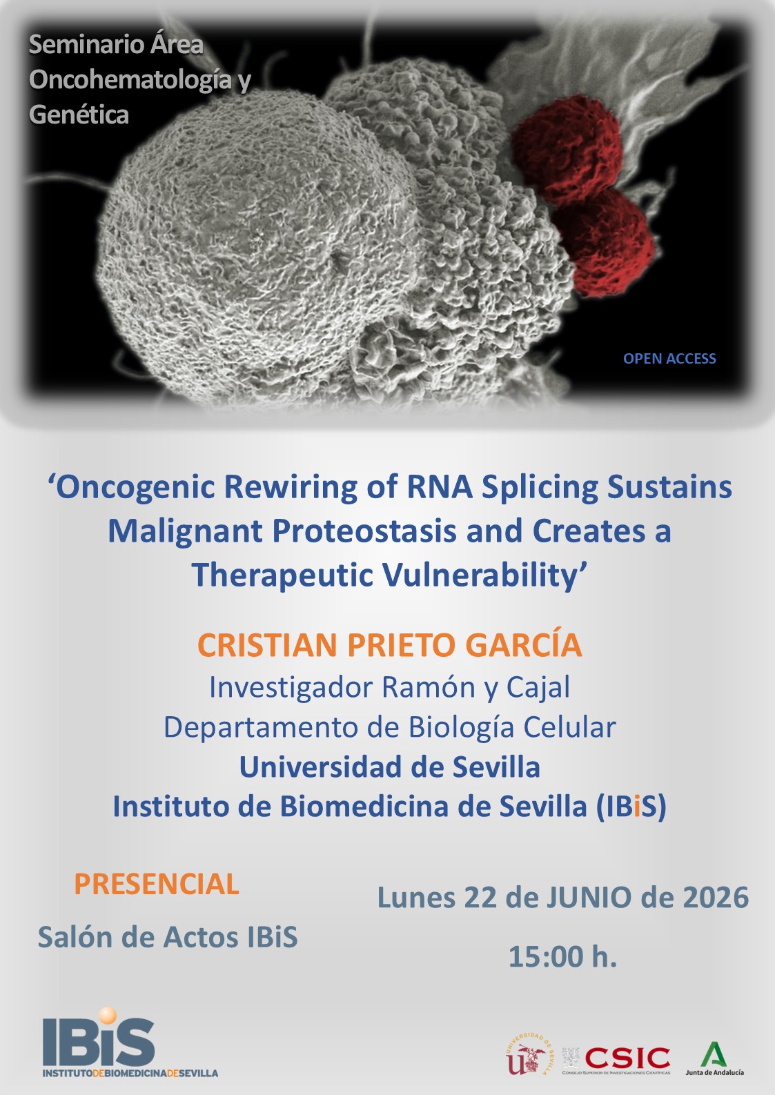 Poster: Oncogenic Rewiring of RNA Splicing Sustains Malignant Proteostasis and Creates a Therapeutic Vulnerability