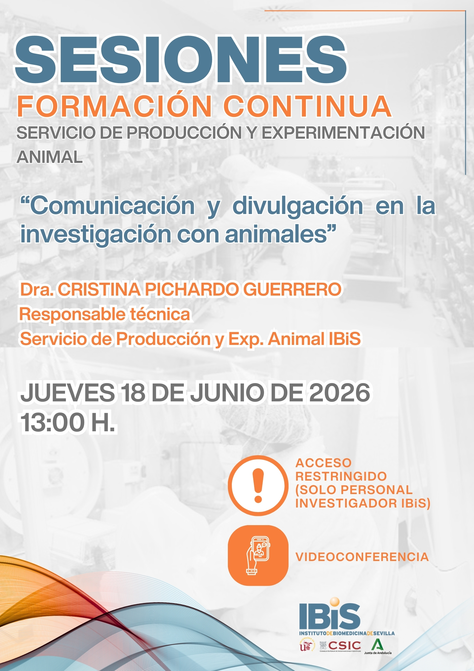 Poster: Comunicación y divulgación en la investigación con animales