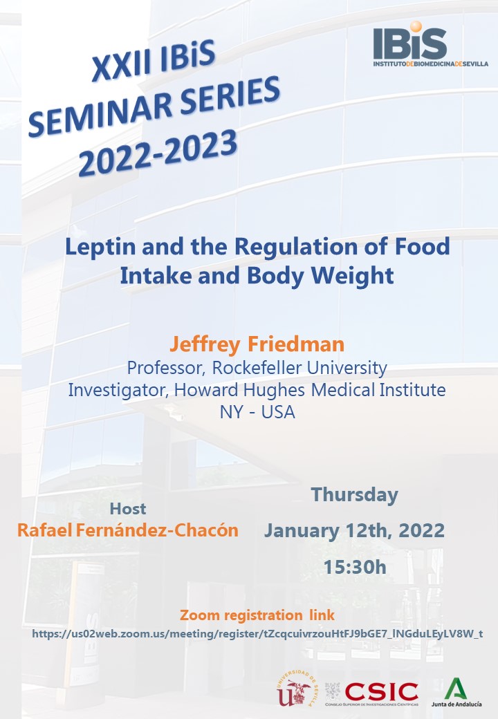 Poster: Leptin and the Regulation of Food Intake and Body Weight