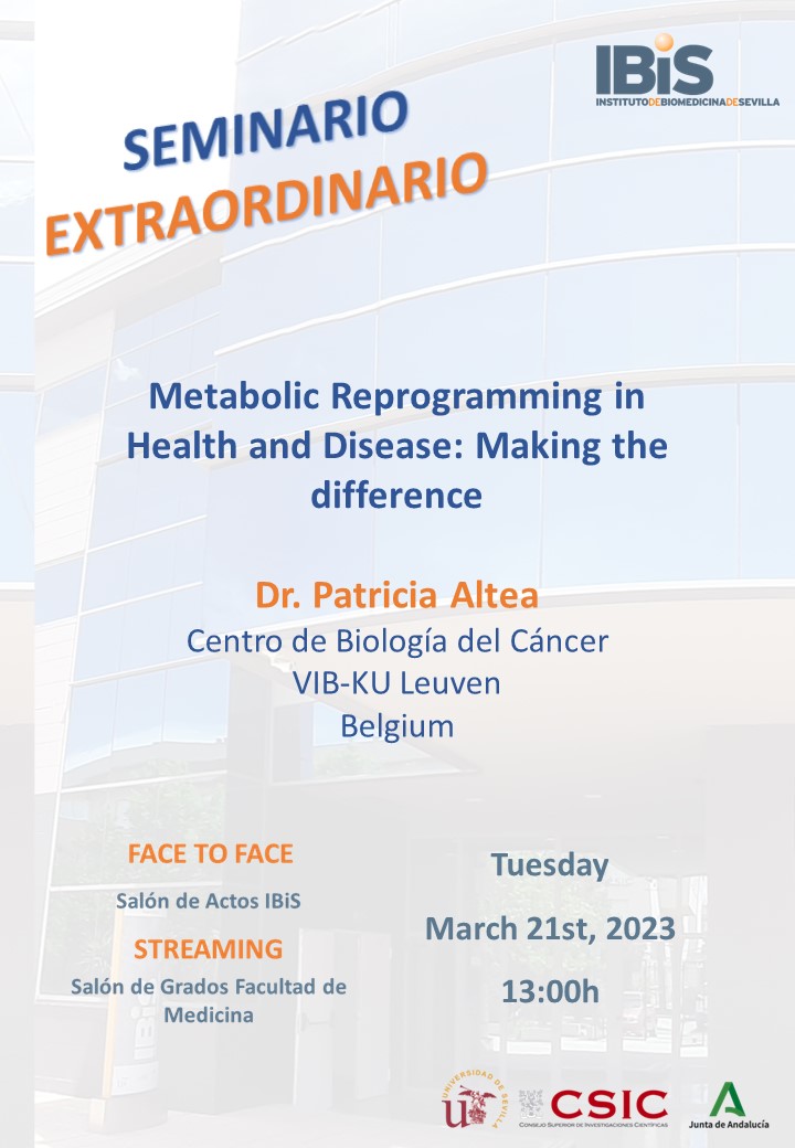 Poster: Metabolic Reprogramming in Health and Disease: Making the difference