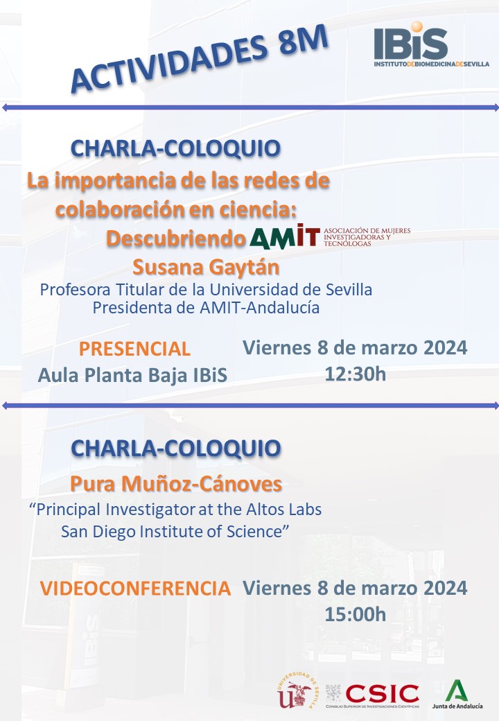 Poster: ACTIVIDADES 8M - CHARLAS COLOQUIO