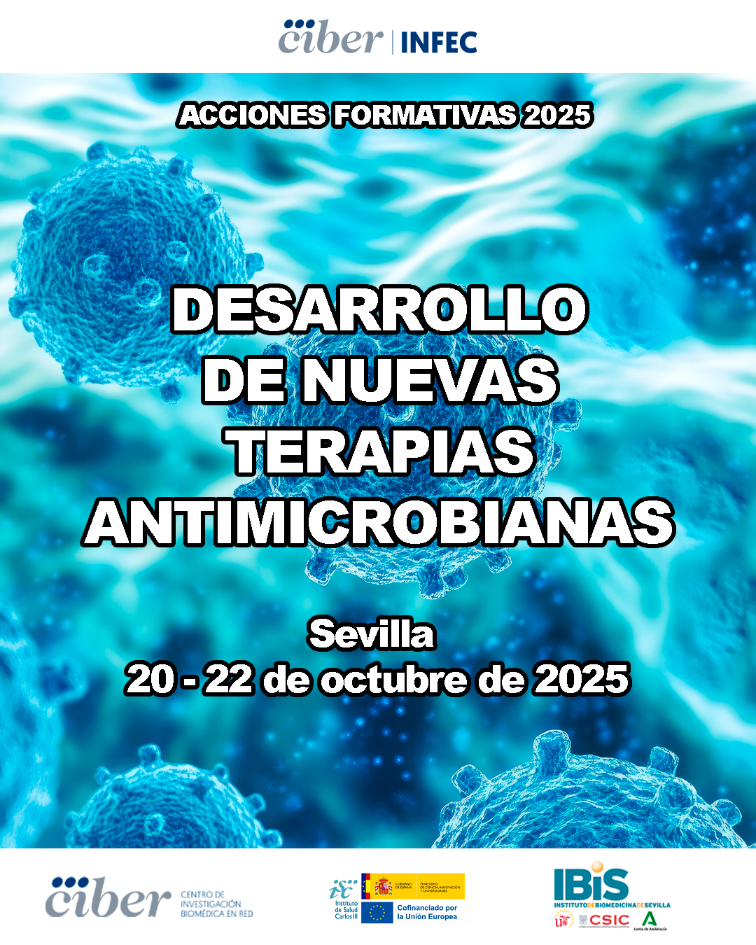 Poster: ACCIONES FORMATIVAS 2025: DESARROLLO DE NUEVAS TERAPIAS ANTIMICROBIANAS
