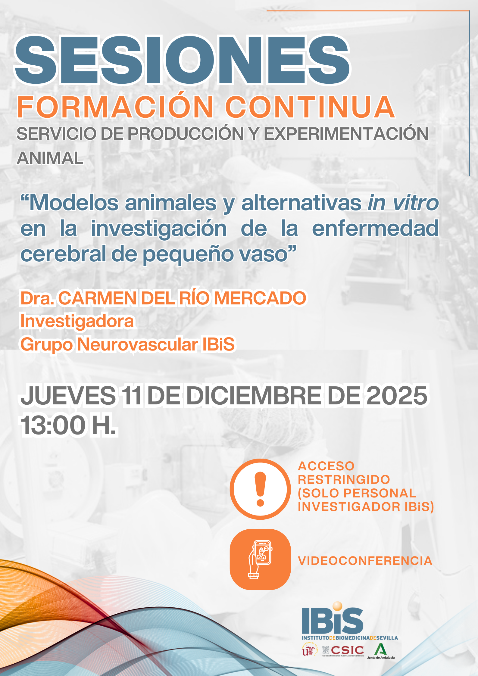 Poster: Modelos animales y alternativas in vitro en la investigación de la enfermedad cerebral de pequeño vaso